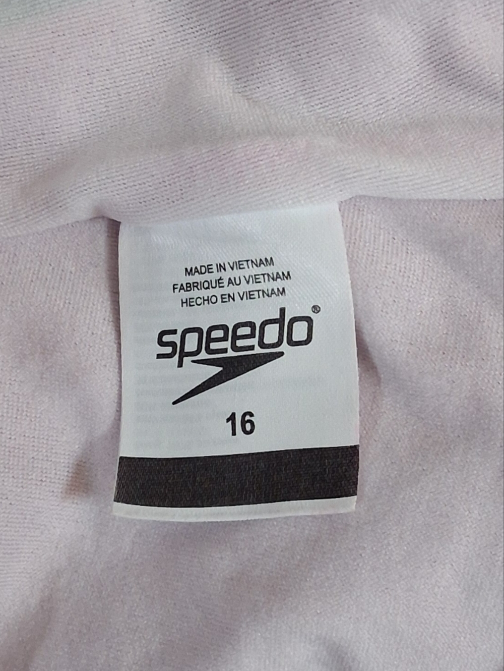 Speedo Pink Purple Sporty Girl's Infinity Racerback One Piece Swimsuit Size 16 - Picture 5 of 7